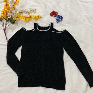 Halter Neck Black Sweater🖤