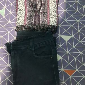 Combo Set Jeans And Croptop