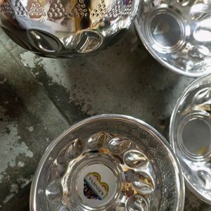 Four Stainless-steel Bowls