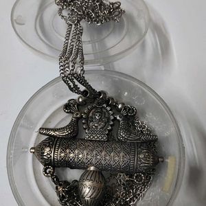 Oxidised Ganesh Ji Necklace