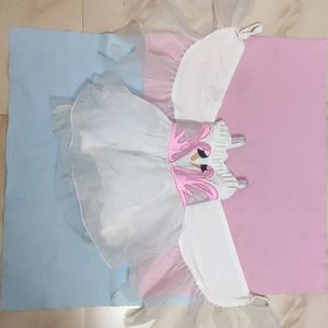 Fancy Frock With Wings For Baby Girl