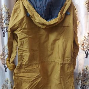 Mustard Yellow Denim Jacket For Winters