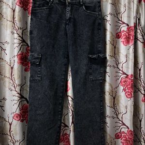 Women Slim Mid Rise Black Jeans