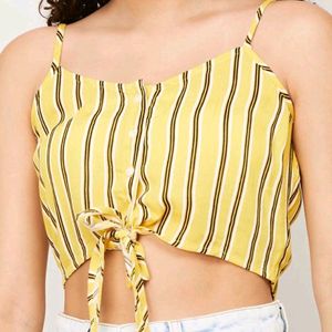 Ginger By Lifestyle Stripped Sleeveless Crop Top