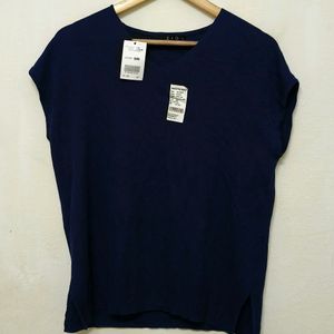 Trendy Navy Blue Top For Women