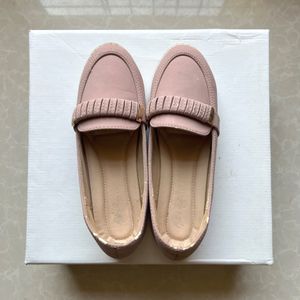 Mast & Harbour Pink Slip On Ballerina For Women