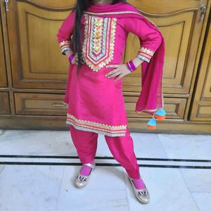 PURE SILK SALWAR SUIT 8-10 YEAR