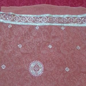 Saree With Work Of Stones