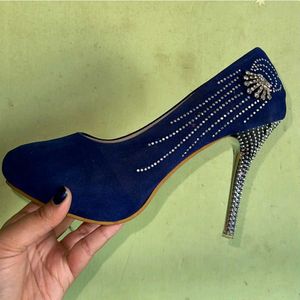 Blue Pencil Heels