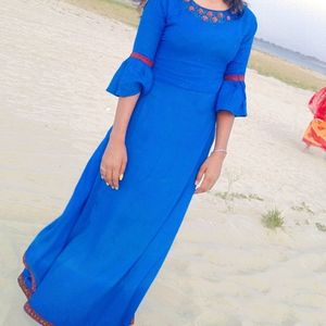 Blue Gown At Low Price