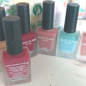 Miss Glam Nailpolish Pack Of 6