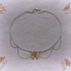 Handmade Butterfly Necklace Coquette Y2k Pinterest