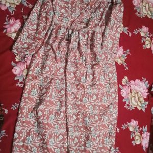 Pink Frock With Pant (Set )