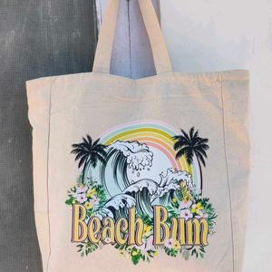 Beach summery Beige Tote Bag