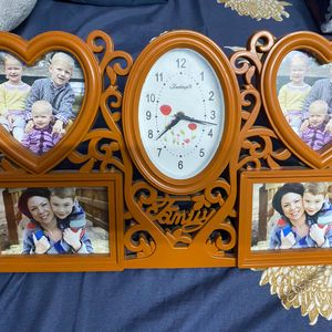 Beautiful Wall Clock And Photo Frame