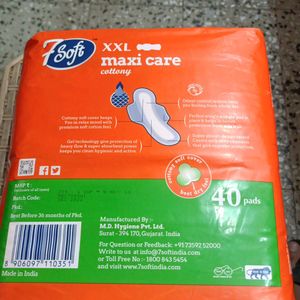 7 Soft Sanitari Pad XXL Cottony 40piece.