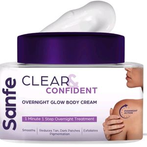 Sanfe Clear & Confident Overnight Glow Body Cream