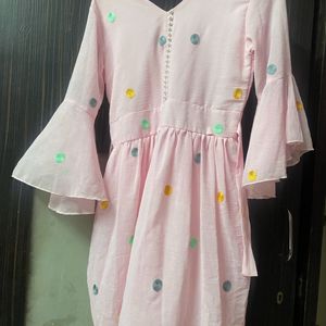 Beautiful Xl Size Light Pink Dress