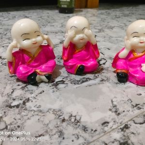 Set Of 4 Laughing Buddha