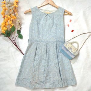 Icy Blue Sleeveless Dress❄️