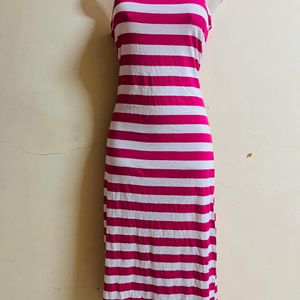 Korean Long Designer Pink One Piece