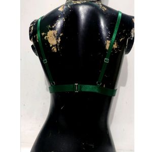 Green transparent Bra For women's