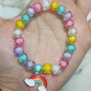 Rainbow Charms With Multi Colour Bracelet