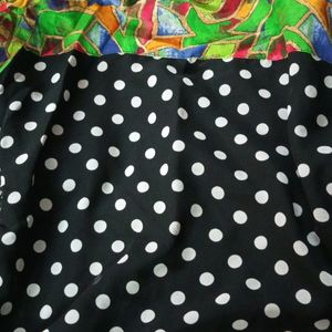 Kurta With Black Polka Dot