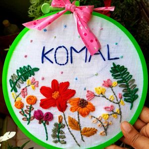 customized name hoop