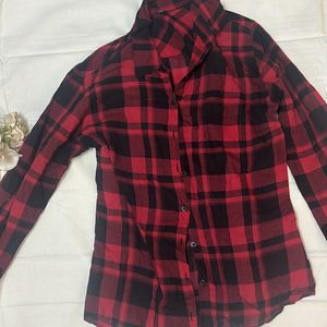 Checkered Red and Black Shirt