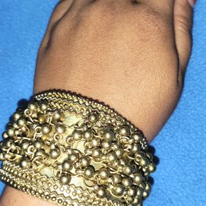 Golden Colour Ghungroo Bracelet For Women And Girl