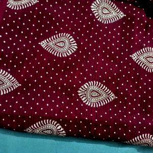 New Leaf Printed Saree