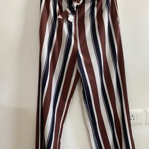 Shein Striped High Waist Pants