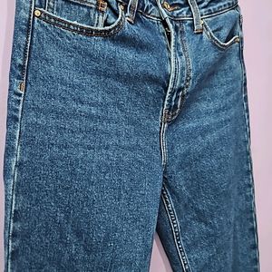 Blue Straight High Rise Stretchable Jeans