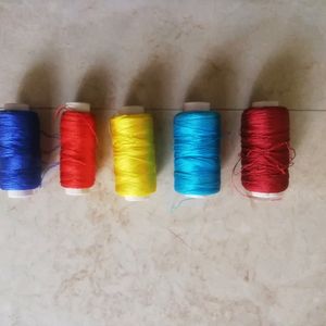 Colourful Combo Of Silk Threads🧵🧵