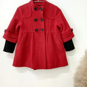 Girls' Red Dress Coat