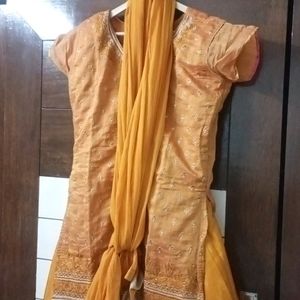 Orange&Mustard Salwar Suit