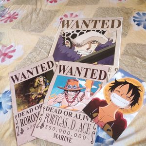 One Piece Wanted HD Posters Combo