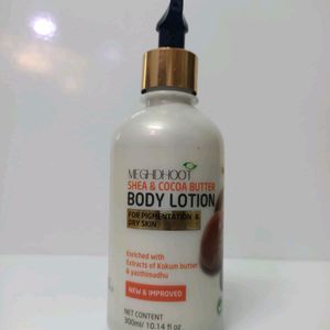 meghdoot shea & cocoa butter body lotion