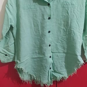 Green Party Wear Shirt