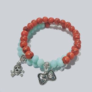 SHADE OF RED & AQUA FASHION BRACELETS