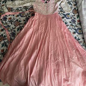 Pink Gown for girls; 10-12 years custom made