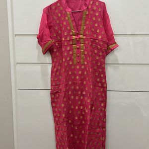 Pink Heavy Kurta