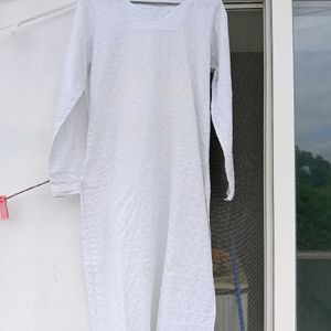 A White Chicken frock With free Plazo