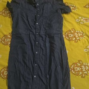 Casual Denim Shirt Dress