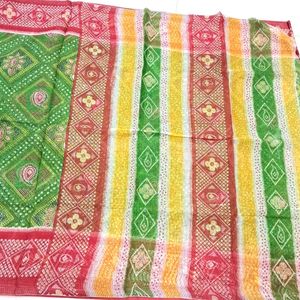 Price Drop!!Cotton Kota Bandhani Saree New