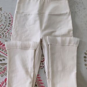 Rich Look White Trousers With Frill