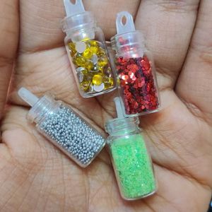 3D Nail Art Set Decoration Tool, Mixed Colours.