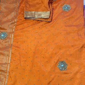 Brand New Heavy Banarasi Silk Saree