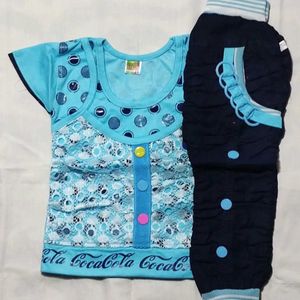 Baby Girl Dress 18-24 Month Cyan Like A NEW